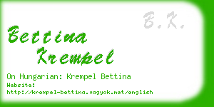 bettina krempel business card